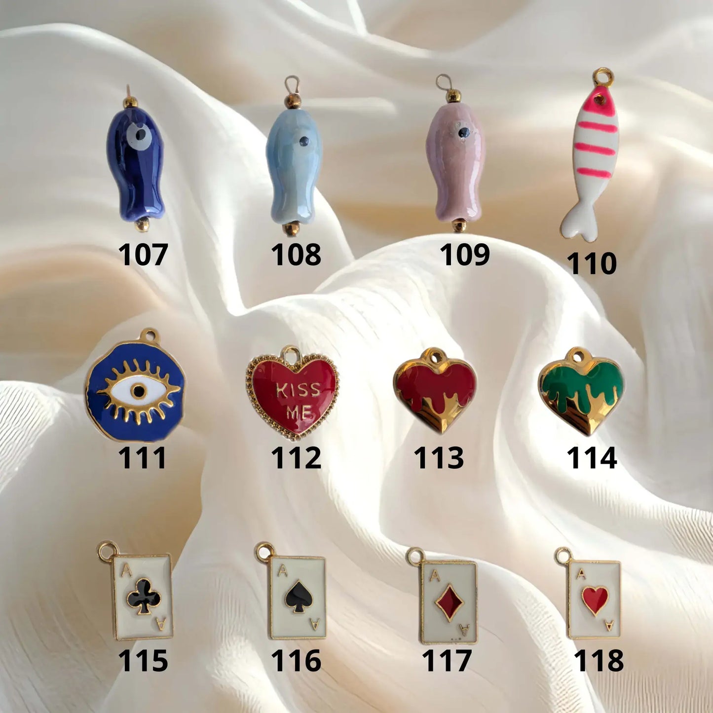 Boucles d'oreilles à charms personnalisable