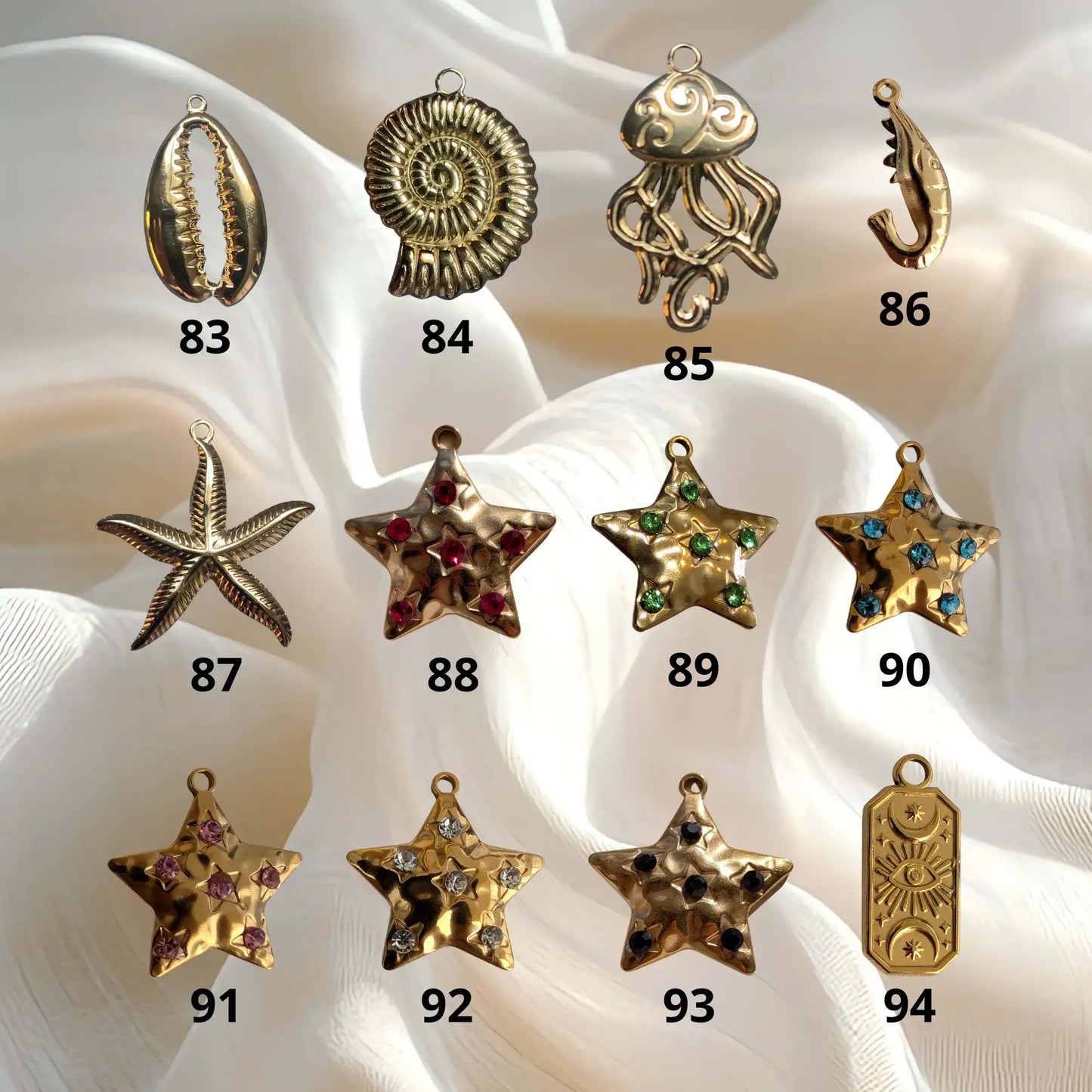 Boucles d'oreilles à charms personnalisable