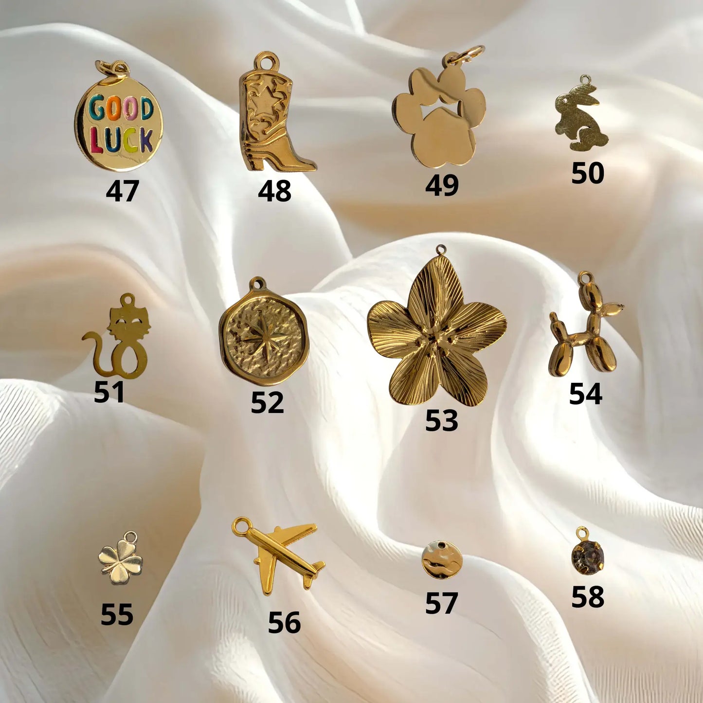 Boucles d'oreilles à charms personnalisable
