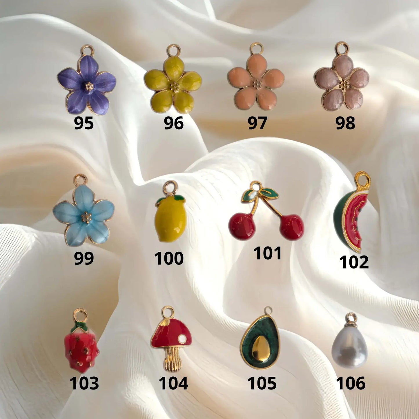 Boucles d'oreilles à charms personnalisable