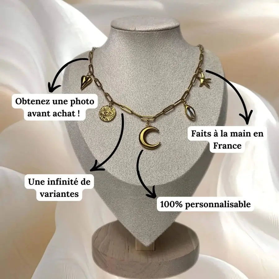 Collier personnalisable charms àDorer Collection