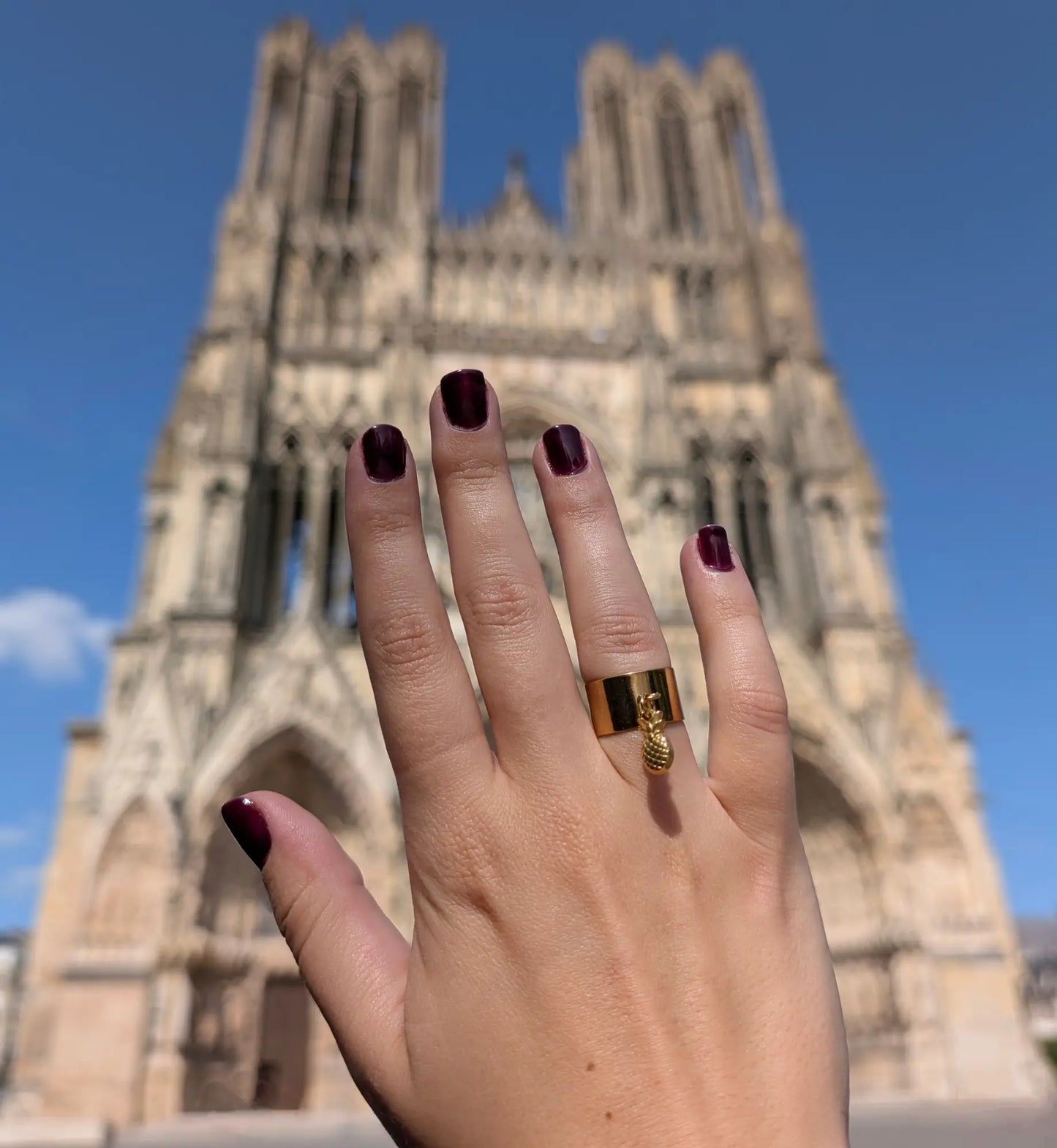 Bague à charm personnalisable