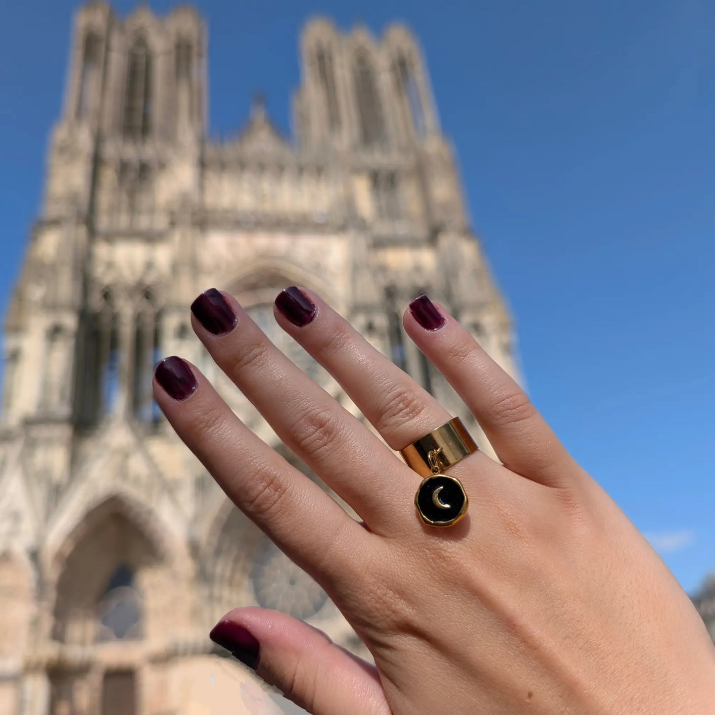 Bague à charm personnalisable
