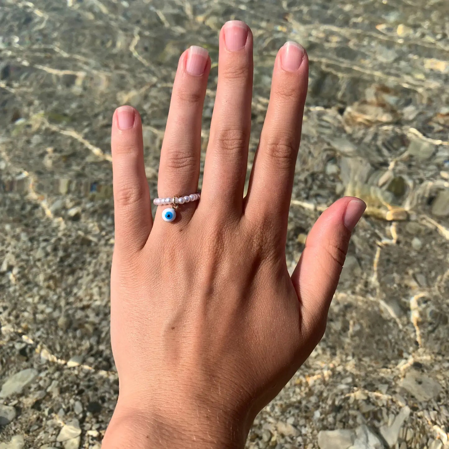 Bague en perle personnalisable