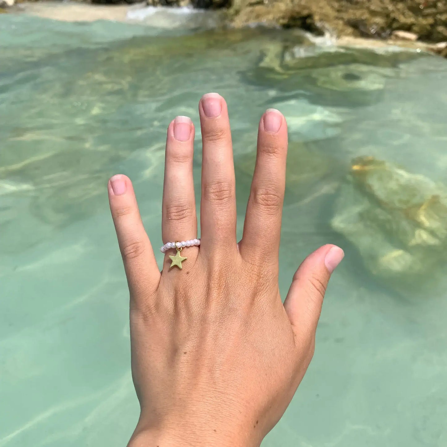 Bague en perle personnalisable
