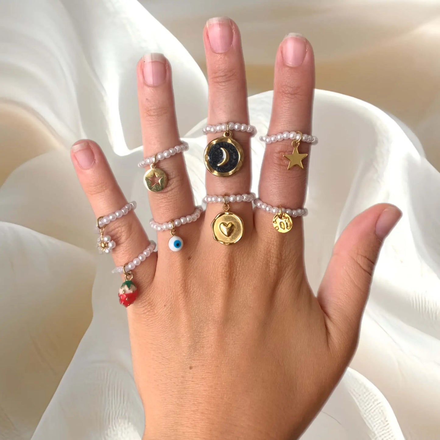 Bague en perle personnalisable