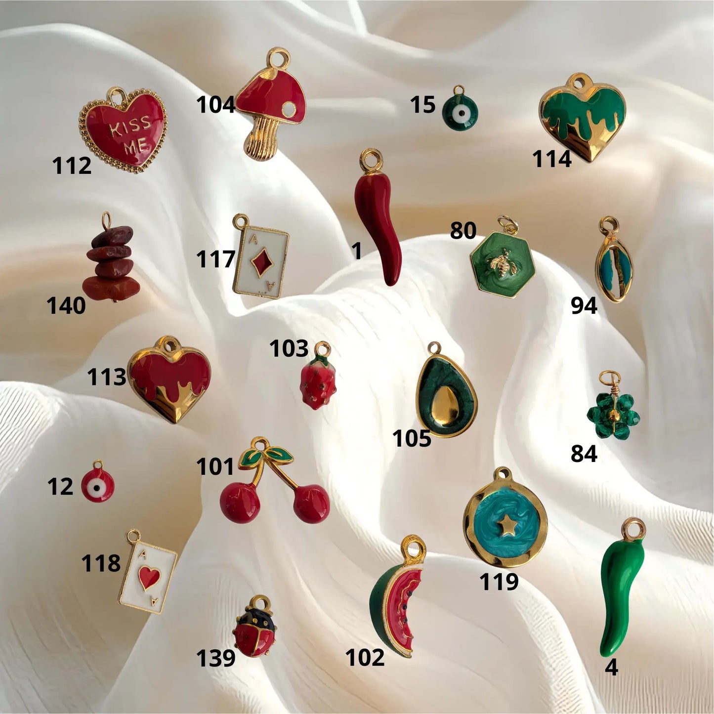 Boucles d'oreilles à charms personnalisable
