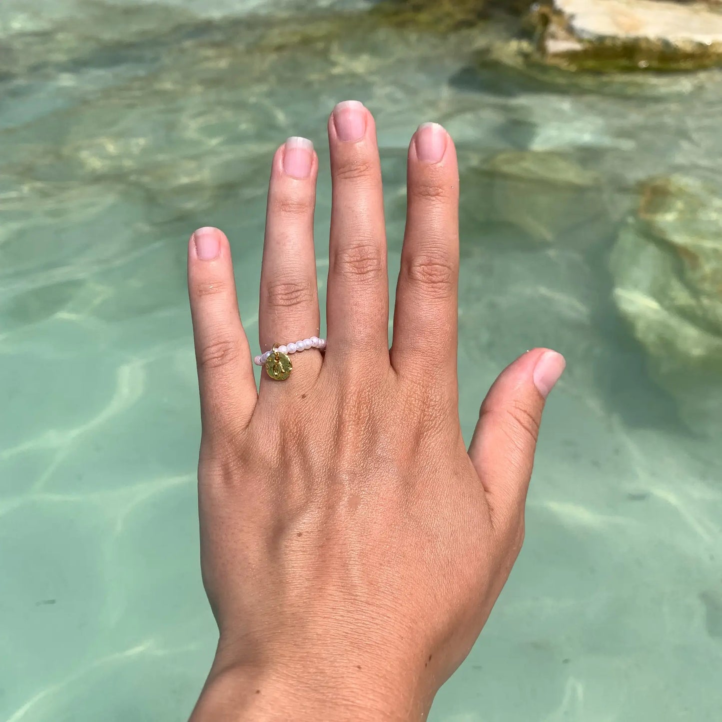 Bague en perle personnalisable