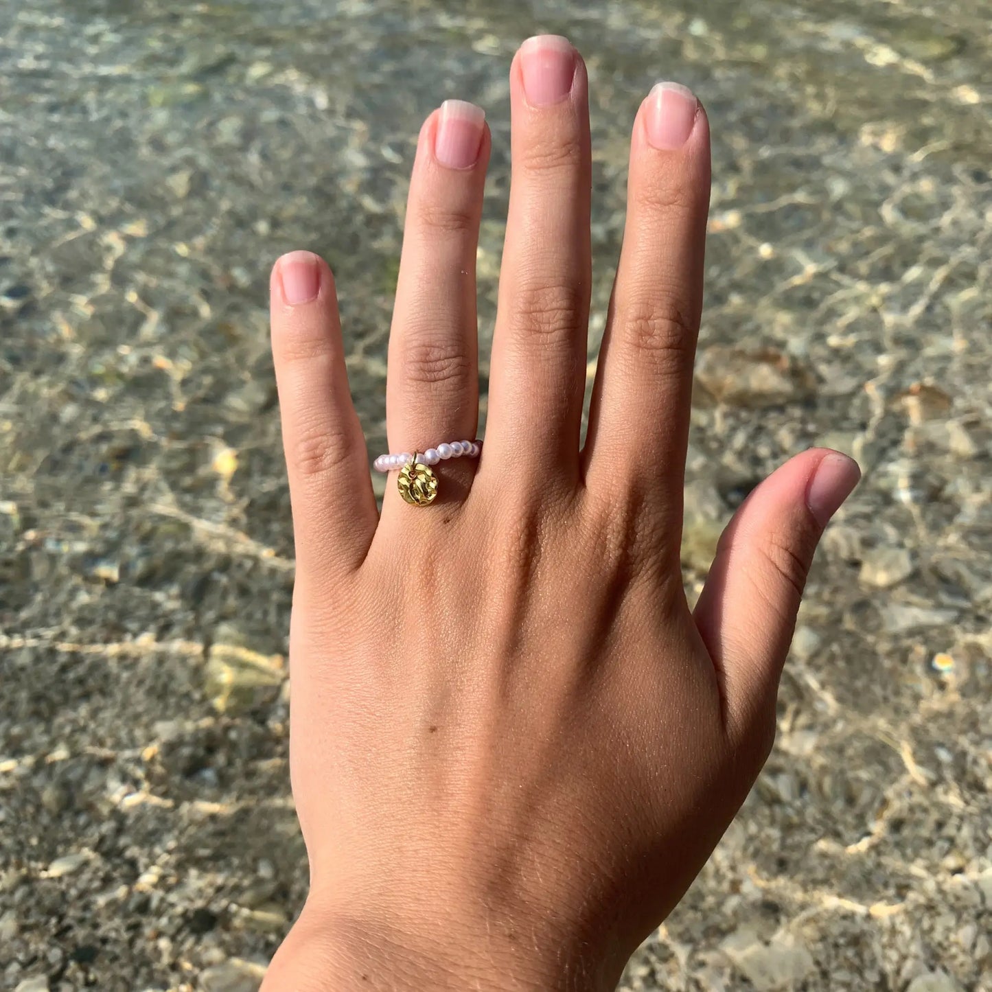 Bague en perle personnalisable