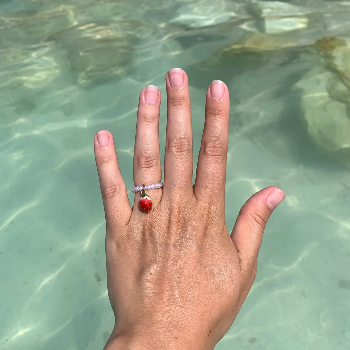 Bague en perle personnalisable