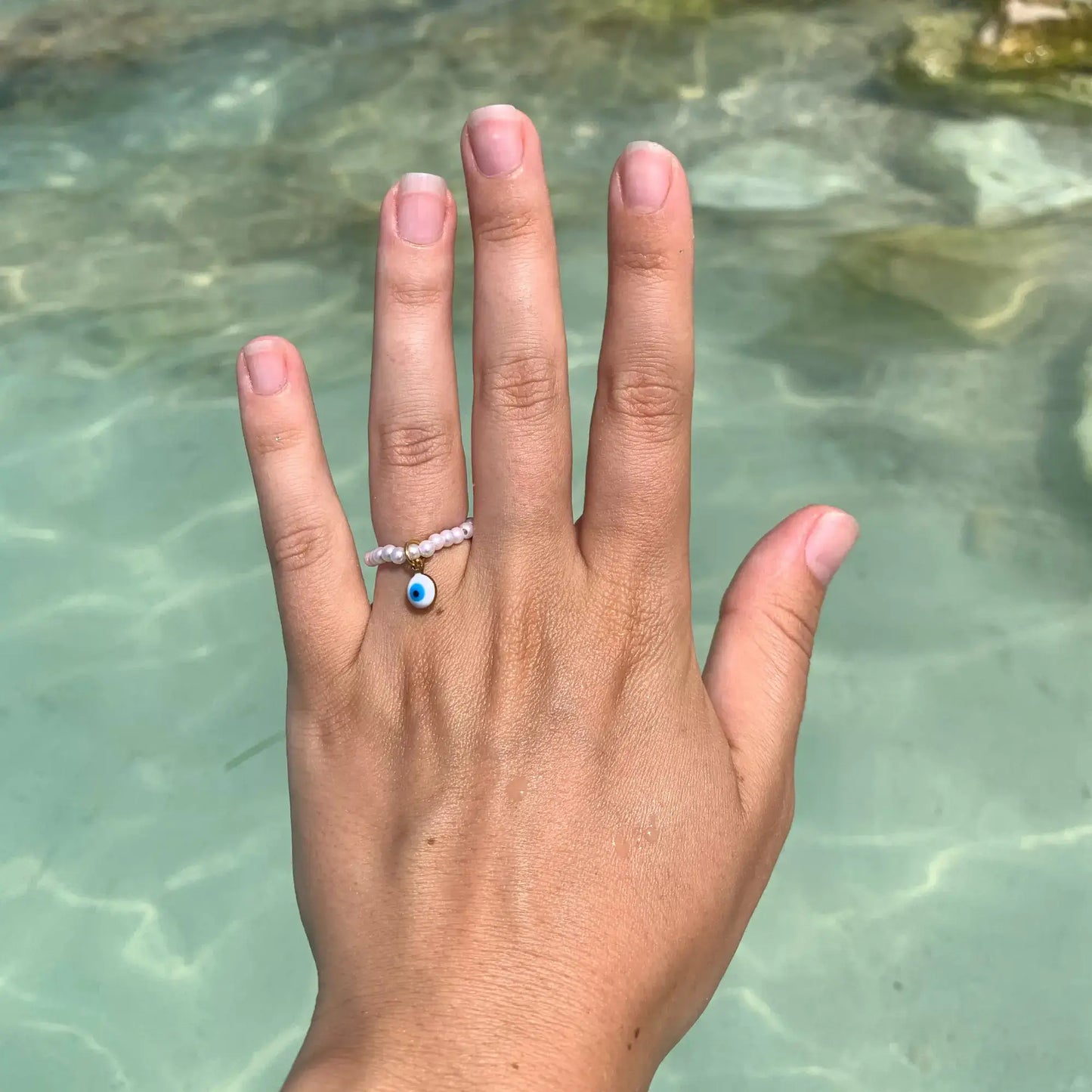 Bague en perle personnalisable
