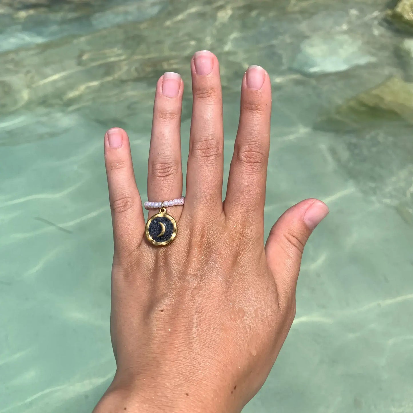 Bague en perle personnalisable