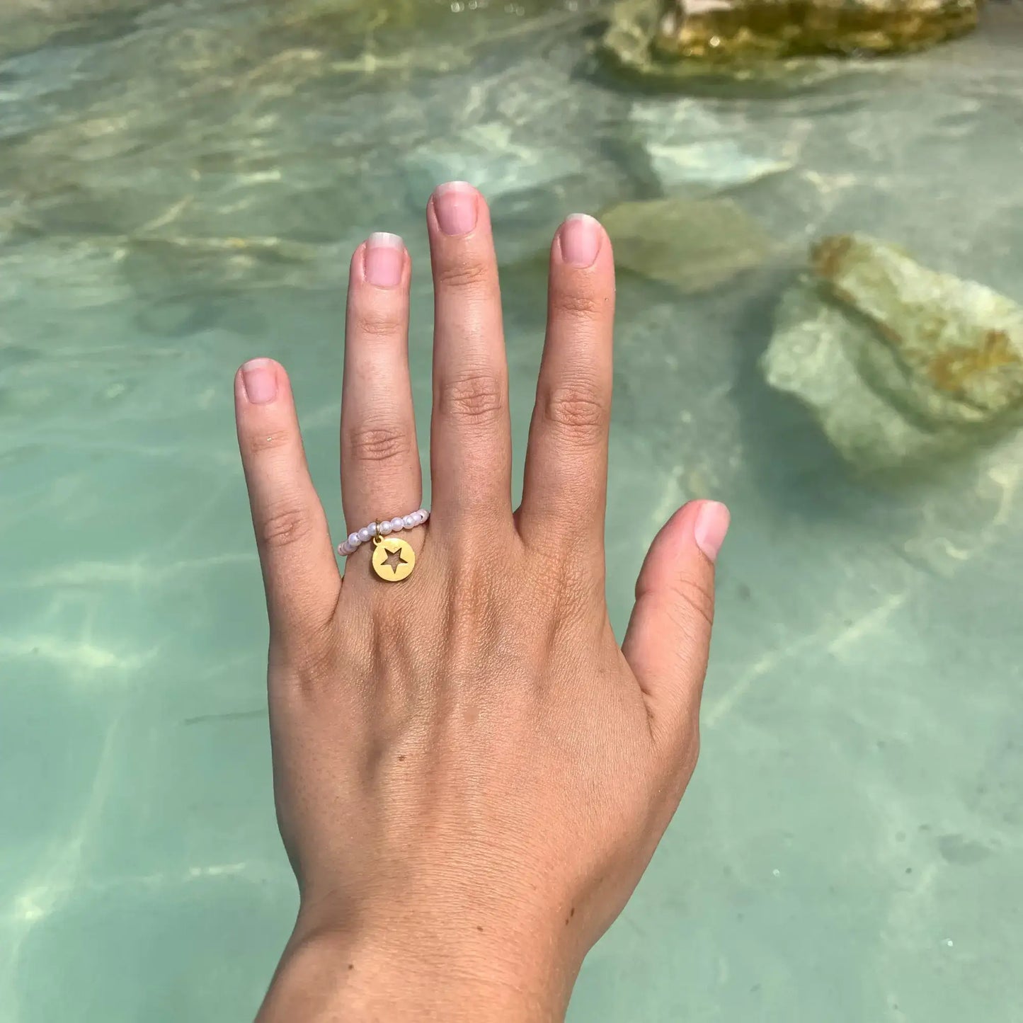 Bague en perle personnalisable