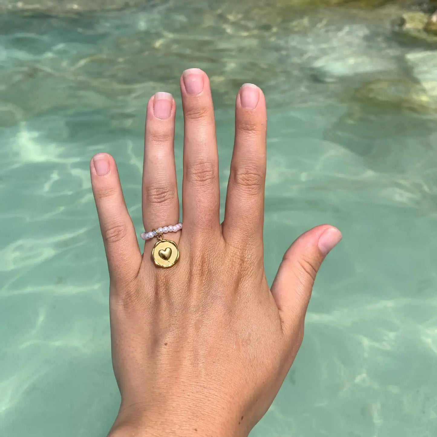 Bague en perle personnalisable