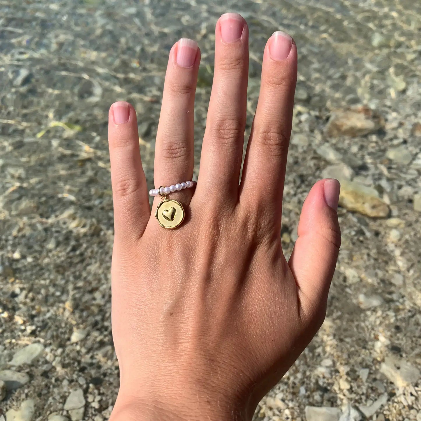 Bague en perle personnalisable