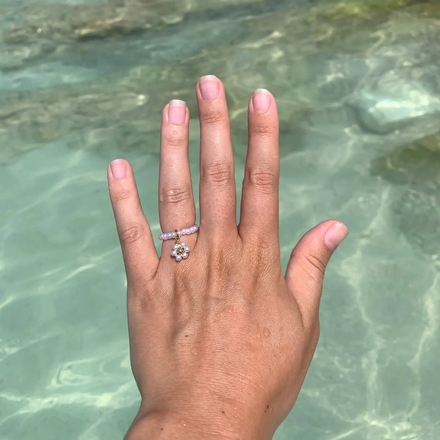 Bague en perle personnalisable