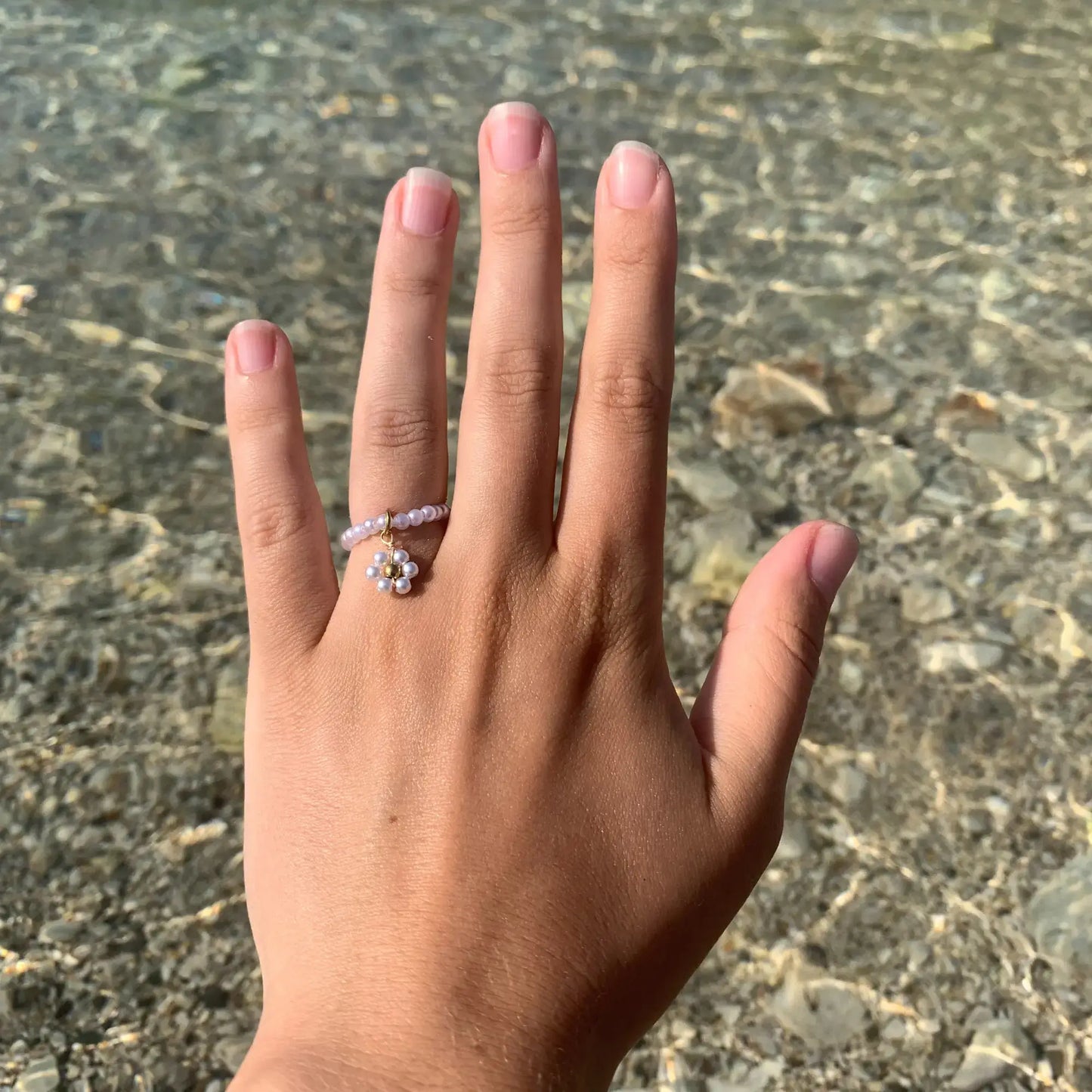 Bague en perle personnalisable