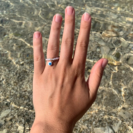 Bague en perle personnalisable