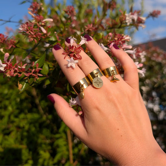 Bague à charm personnalisable