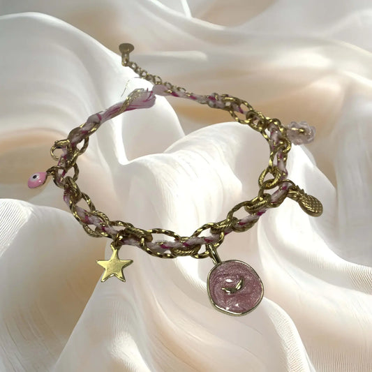 Bracelet Étoile Rose