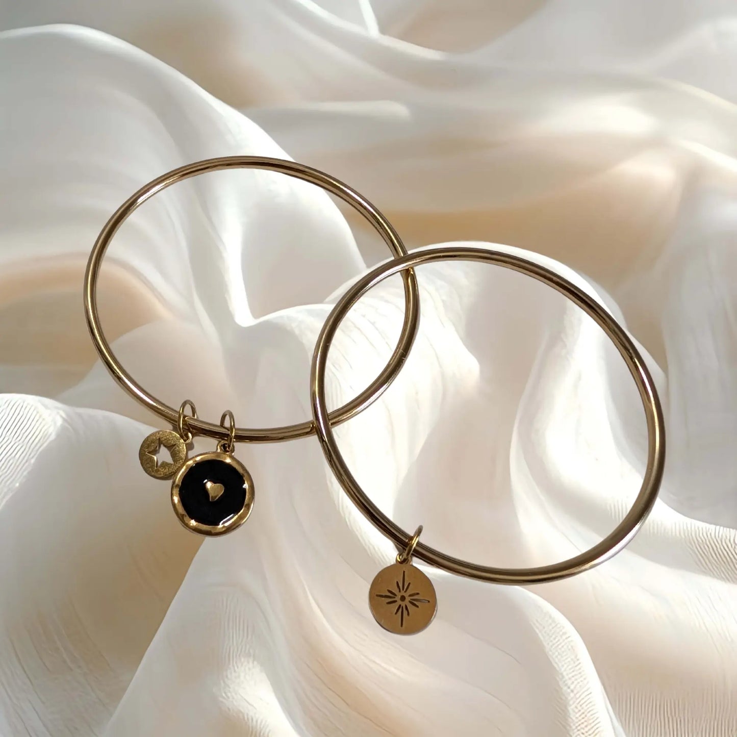Bracelet jonc à Charms personnalisable