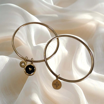 Bracelet jonc à Charms personnalisable