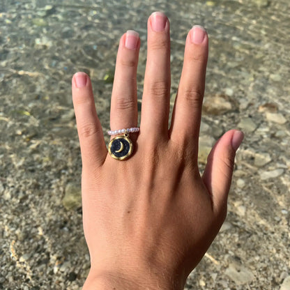 Bague en perle personnalisable
